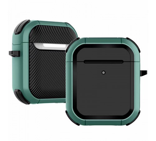 Футляр протиударний Black ed. для навушників Airpods 1/2 Apple Green Футляр протиударний Black ed. для навушників Airpods 1/2 Apple Green
