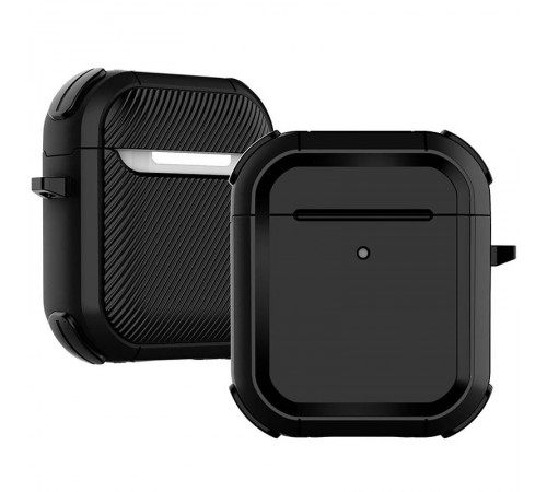 Футляр протиударний Black ed. для навушників Airpods 1/2 Black Футляр протиударний Black ed. для навушників Airpods 1/2 Black