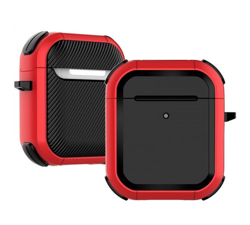 Футляр протиударний Black ed. для навушників Airpods 1/2 Red Футляр протиударний Black ed. для навушників Airpods 1/2 Red