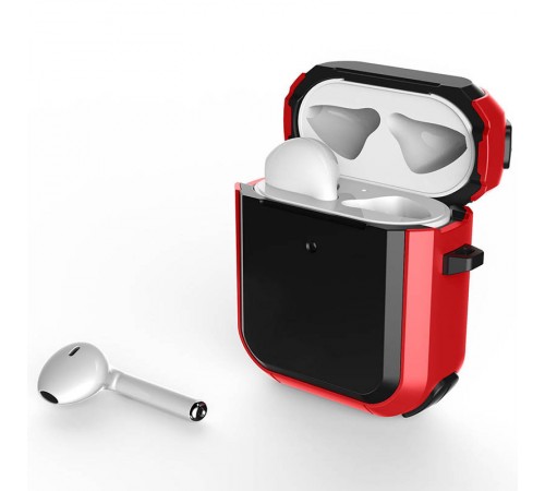 Футляр протиударний Black ed. для навушників Airpods 1/2 Red Футляр протиударний Black ed. для навушників Airpods 1/2 Red