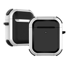Футляр протиударний Black ed. для навушників Airpods 1/2 White