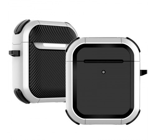 Футляр протиударний Black ed. для навушників Airpods 1/2 White Футляр протиударний Black ed. для навушників Airpods 1/2 White
