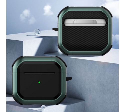 Футляр протиударний Black ed. для навушників Airpods 3 Apple Green Футляр протиударний Black ed. для навушників Airpods 3 Apple Green