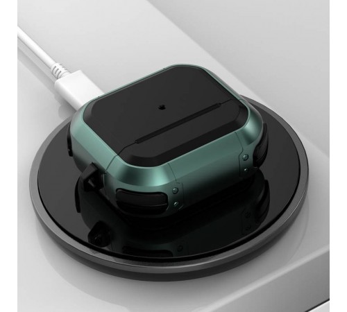 Футляр протиударний Black ed. для навушників Airpods 3 Apple Green Футляр протиударний Black ed. для навушників Airpods 3 Apple Green
