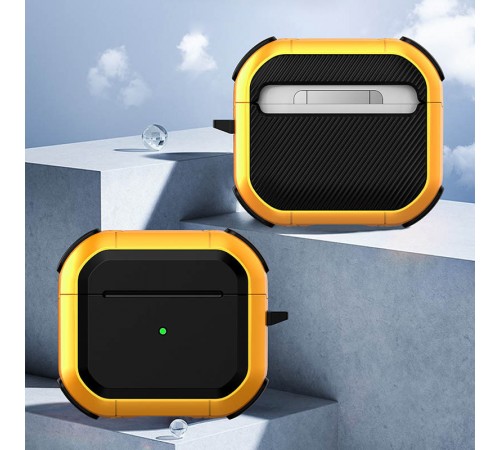 Футляр протиударний Black ed. для навушників Airpods 4 Yellow Футляр протиударний Black ed. для навушників Airpods 4 Yellow