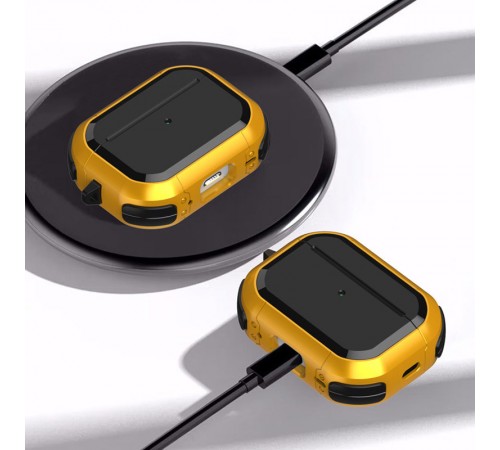 Футляр протиударний Black ed. для навушників Airpods Pro 2 / Pro Yellow Футляр протиударний Black ed. для навушників Airpods Pro 2 / Pro Yellow