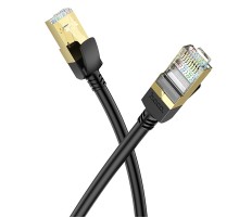 Дата кабель Hoco US02 Level pure copper gigabit ethernet (3m) Black