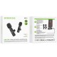 Петличний бездротовий мікрофон Borofone BFK15 Dual-mic lavalier Lightning/Type-C Black