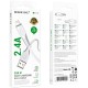Дата кабель Borofone BX119 New USB to Lightning 2.4A (1m)