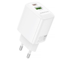 МЗП Borofone BN27 Fuente PD20W+QC3.0 (1USB-A/1C) White