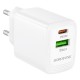 МЗП Borofone BN27 Fuente PD20W+QC3.0 (1USB-A/1C) White