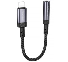 Перехідник Borofone BV24 Graceful Lightning to 3.5mm Metal grey