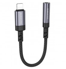 Перехідник Borofone BV24 Graceful Lightning to 3.5mm Metal grey