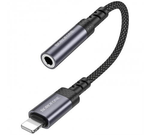 Перехідник Borofone BV24 Graceful Lightning to 3.5mm Metal grey Перехідник Borofone BV24 Graceful Lightning to 3.5mm Metal grey