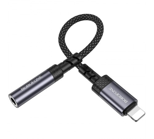 Перехідник Borofone BV24 Graceful Lightning to 3.5mm Metal grey Перехідник Borofone BV24 Graceful Lightning to 3.5mm Metal grey
