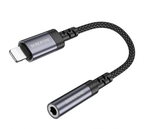 Перехідник Borofone BV24 Graceful Lightning to 3.5mm Metal grey Перехідник Borofone BV24 Graceful Lightning to 3.5mm Metal grey