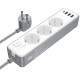 Подовжувач Borofone BAC9 Power PD20W (3USB-A/1C/3xSocket) (2m)