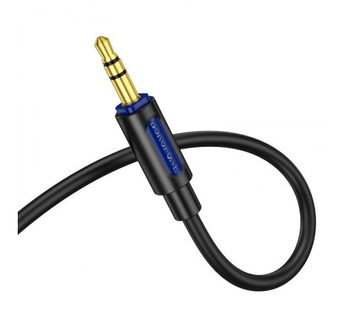 Аудіо кабель Aux Borofone BL20 True sound silicone (1m) Аудіо кабель Aux Borofone BL20 True sound silicone (1m)