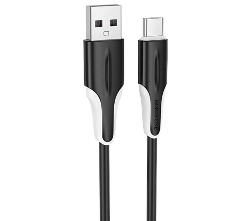 Дата кабель Borofone BX119 New USB to Type-C 3A (1m) Black Дата кабель Borofone BX119 New USB to Type-C 3A (1m) Black