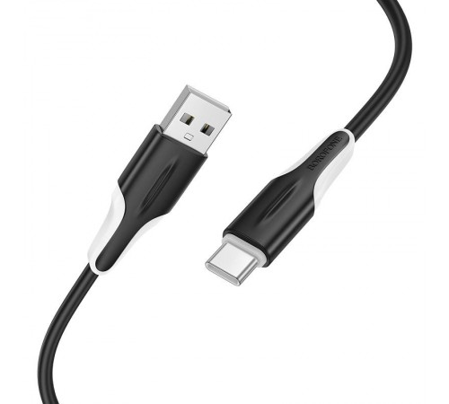 Дата кабель Borofone BX119 New USB to Type-C 3A (1m) Black Дата кабель Borofone BX119 New USB to Type-C 3A (1m) Black