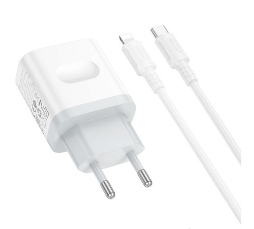 МЗП Borofone BA99A Breeze PD20W (1USB-C) + кабель Type-C to Lightning White МЗП Borofone BA99A Breeze PD20W (1USB-C) + кабель Type-C to Lightning White