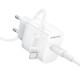 МЗП Borofone BA99A Breeze PD20W (1USB-C) + кабель Type-C to Type-C White