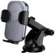 Автотримач з БЗП Borofone BH222 Leading 15W (center console) Black / Metal gray