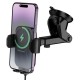 Автотримач з БЗП Borofone BH222 Leading 15W (center console) Black / Metal gray