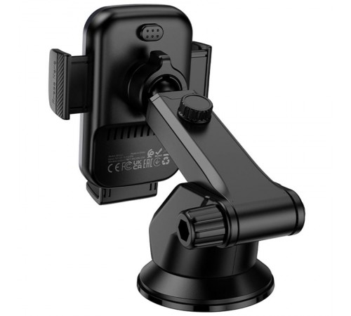 Автотримач з БЗП Borofone BH222 Leading 15W (center console) Black / Metal gray Автотримач з БЗП Borofone BH222 Leading 15W (center console) Black / Metal gray