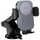 Автотримач з БЗП Borofone BH222 Leading 15W (center console) Black / Metal gray