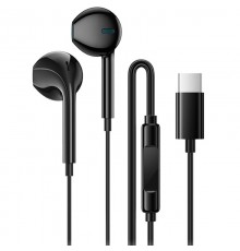 Навушники Borofone BM100 Fuente universal with microphone (Type-C/1.2m) Black