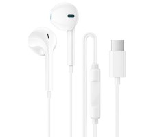 Навушники Borofone BM100 Fuente universal with microphone (Type-C/1.2m) White