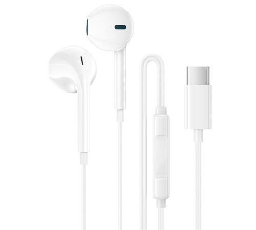 Навушники Borofone BM100 Fuente universal with microphone (Type-C/1.2m) White