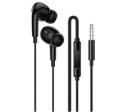Навушники Borofone BM100 Pro Fuente universal with microphone (3.5mm/1.2m) Black