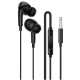 Навушники Borofone BM100 Pro Fuente universal with microphone (3.5mm/1.2m) Black