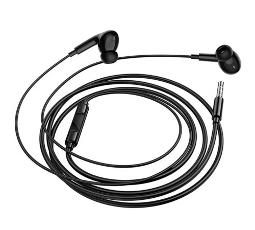 Навушники Borofone BM100 Pro Fuente universal with microphone (3.5mm/1.2m) Black
