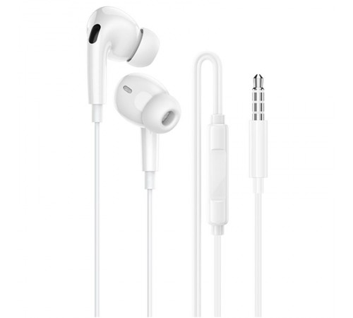 Навушники Borofone BM100 Pro Fuente universal with microphone (3.5mm/1.2m) White Навушники Borofone BM100 Pro Fuente universal with microphone (3.5mm/1.2m) White