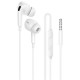 Навушники Borofone BM100 Pro Fuente universal with microphone (3.5mm/1.2m) White