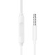 Навушники Borofone BM100 Pro Fuente universal with microphone (3.5mm/1.2m) White