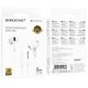 Навушники Borofone BM100 Pro Fuente universal with microphone (3.5mm/1.2m) White