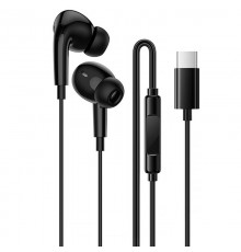 Навушники Borofone BM100 Pro Fuente universal with microphone (Type-C/1.2m) Black