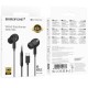 Навушники Borofone BM100 Pro Fuente universal with microphone (Type-C/1.2m) Black