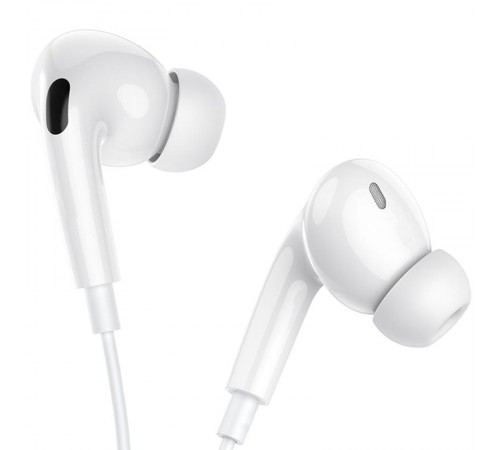 Навушники Borofone BM100 Pro Fuente universal with microphone (Type-C/1.2m) White