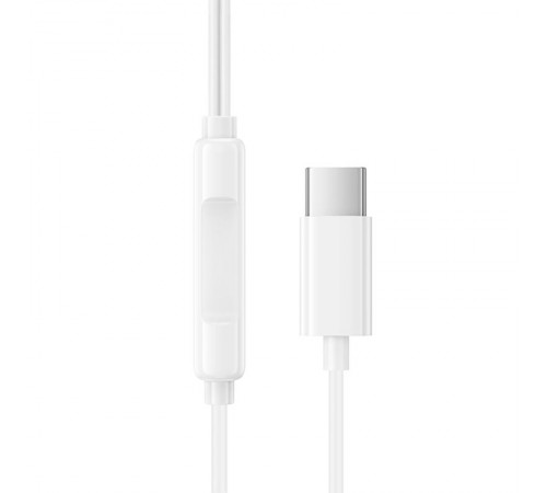 Навушники Borofone BM100 Pro Fuente universal with microphone (Type-C/1.2m) White