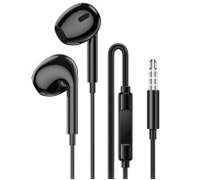 Навушники Borofone BM100 Max Fuente universal with microphone (3.5mm/1.2m) Black