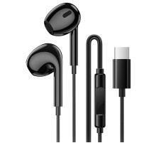 Навушники Borofone BM100 Max Fuente universal with microphone (Type-C/1.2m) Black