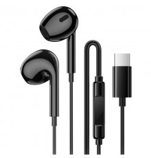 Навушники Borofone BM100 Max Fuente universal with microphone (Type-C/1.2m) Black