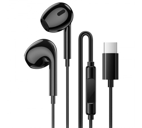 Навушники Borofone BM100 Max Fuente universal with microphone (Type-C/1.2m) Black