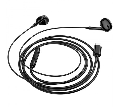 Навушники Borofone BM100 Max Fuente universal with microphone (Type-C/1.2m) Black