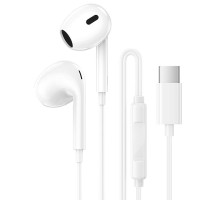 Навушники Borofone BM100 Max Fuente universal with microphone (Type-C/1.2m) White